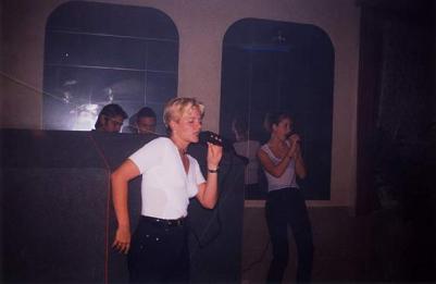 Performance of the Bass System group at the disco in Radlík